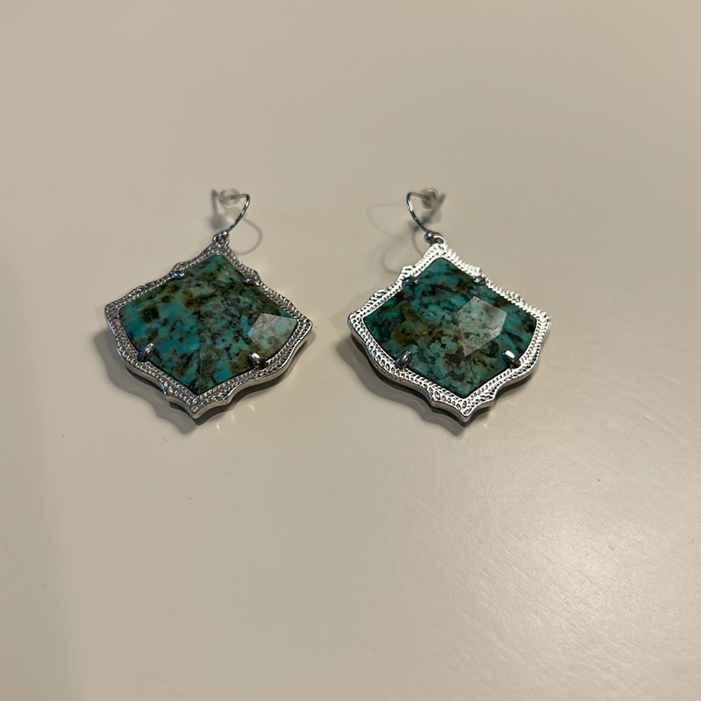 Kendra Scott Kirsten Earrings - African Turquoise - Picture 3 of 5